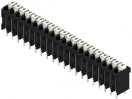 Leiterplattenklemme, 20-polig, RM 3.81 mm, 0,13-1,5 mm², 12 A, Federklemmanschluss, schwarz, 1870970000
