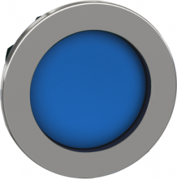 Frontelement, unbeleuchtet, tastend, Bund rund, blau, Einbau-Ø 30.5 mm, ZB4FA66