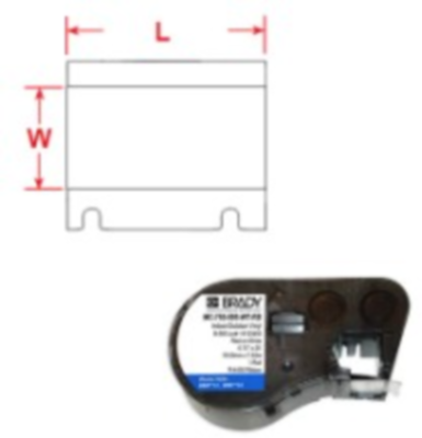 MC-750-595-WT-BK Brady Farbrollen, Schriftbänder