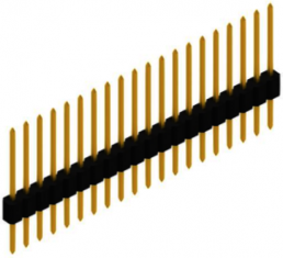 Stiftleiste, 20-polig, RM 1.27 mm, gerade, schwarz, 10059431