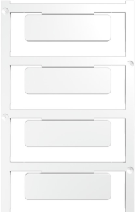 Polyamid Gerätemarkierer, (L x B) 49 x 15 mm, weiß, 40 Stk