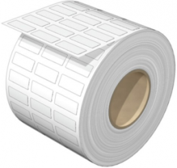Polyester Gerätemarkierer, (L x B) 20 x 8 mm, weiß, Rolle mit 1000 Stk