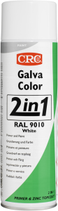 GALVACOLOR 9010 Reinweiß Rostschutzfarbe 2-in-1, CRC, Spraydose 500ml