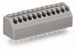 Leiterplattenklemme, 16-polig, RM 3.5 mm, 0,2-1,5 mm², 8 A, Push-in Käfigklemme, grau, 250-116