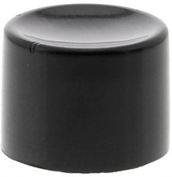Hebelaufsteckkappe, rund, Ø 10 mm, (H) 7.5 mm, schwarz, für Druckschalter, U482