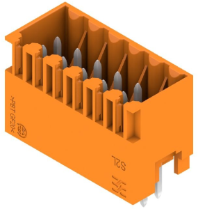 Stiftleiste, 12-polig, RM 3.5 mm, gerade, orange, 1728820000