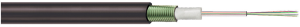 LWL-Kabel, Multimode 50/125 µm, Fasern: 24, OM2, PE, schwarz, halogenfrei, 27900224
