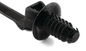 Kabelbinder außenverzahnt, Polyamid, (L x B) 218.44 x 5.1 mm, Bündel-Ø 2 bis 50 mm, schwarz, -40 bis 125 °C