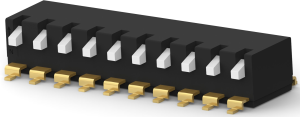 DIP-Schalter, Ein-Aus, 10-polig, gerade, 0,025 A/24 VDC, 4-2319764-5