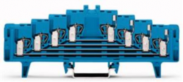 4-Etagen-Rangierklemme, Federklemmanschluss, 0,08-1,5 mm², 4-polig, 12 A, 4 kV, blau, 727-224/021-000