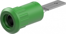 4 mm Buchse, Steckanschluss, Einbau-Ø 8.2 mm, grün, 64.3013-25