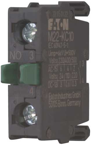 Kontaktelement, 1 Schließer, 240 V, 6 A, 216380 - 1