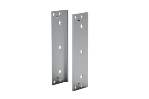 Eckprofil hinten, Aluminium, (H) 132.6 mm, 3 HE, für EMV-Dichtung aus Edelstahl, - 1