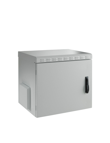 12 HE Wandgehäuse mit Stahltür, (H x B x T) 670 x 600 x 600 mm, IP55, Stahl, gra - 1