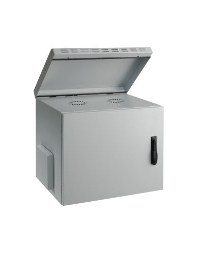 12 HE Wandgehäuse mit Stahltür, (H x B x T) 670 x 600 x 600 mm, IP55, Stahl, gra - 3