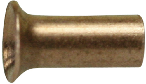 Rohrniete DIN 7340, L 2,2, D 1,2 mm, Kupfer, Senkkopf, 19.98.021 - 1