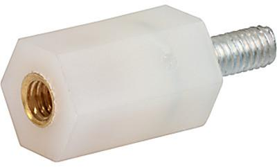 Abstandsbolzen, Außen-/Innengewinde, M6/M6, 32 mm, PA, 9863.2200 - 1