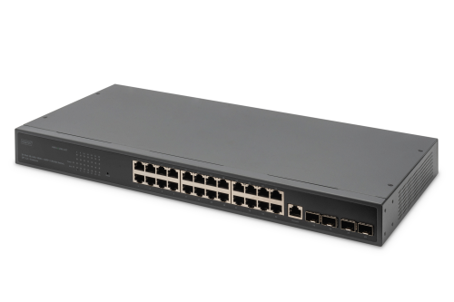Ethernet Switch, managed, 24 Ports, 1 Gbit/s, DN-80223 - 1
