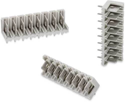 Stiftleiste, 10-polig, RM&nbsp;5 mm, gerade, grau, 691386700010