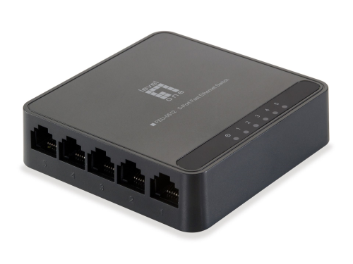 Ethernet Switch, 5 Ports, 100 Mbit/s, 5 VDC, FEU-0512 - 1