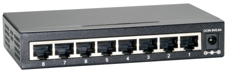 Ethernet Switch, unmanaged, 8 Ports, 1 Gbit/s, 5 VDC, GEU-0822 - 2