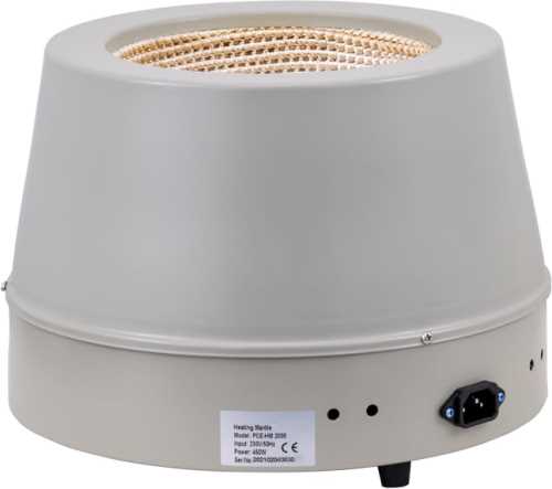 Heizhaube, 0 bis 90 % H.r. f&uuml;r&nbsp;2000 ml Rundkolben, PCE-HM 2000 - 3