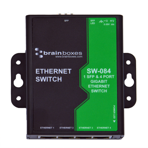 Ethernet Switch, 5 Ports, 1000 Mbit/s, 5-30 VDC, SW-084 - 1
