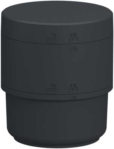 Basiselement, dunkelgrau, (Ø x H) 70 mm x 77 mm, für&nbsp;Signalsäulen, XVB7C21B - 1