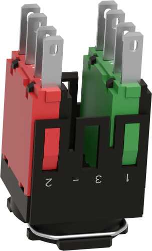 Hilfsschalterblock f. Drucktaster, &Oslash; 16, 1S+1&Ouml; - 1