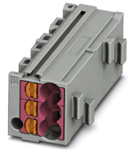 Shunting honeycomb, push-in connection, 0.14-2.5 mm², 1 pole, 17.5 A, 6 kV, gray, 3270428