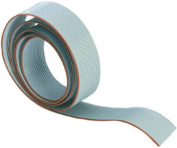 Flat ribbon cable, 37 pole, pitch 1.27 mm, 0.09 mm², AWG 28, gray