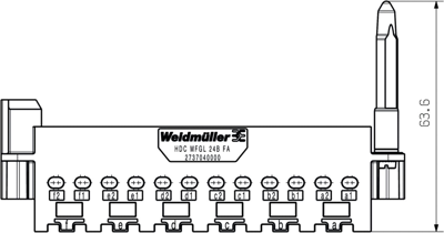 2737040000 Weidmüller Housings for HDC Connectors Image 2