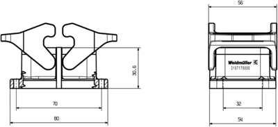3107170000 Weidmüller Housings for HDC Connectors Image 2