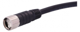 Sensor actuator cable, M23-cable socket, straight to open end, 12 pole, 10 m, PUR, black, 6 A, 21373500C70100