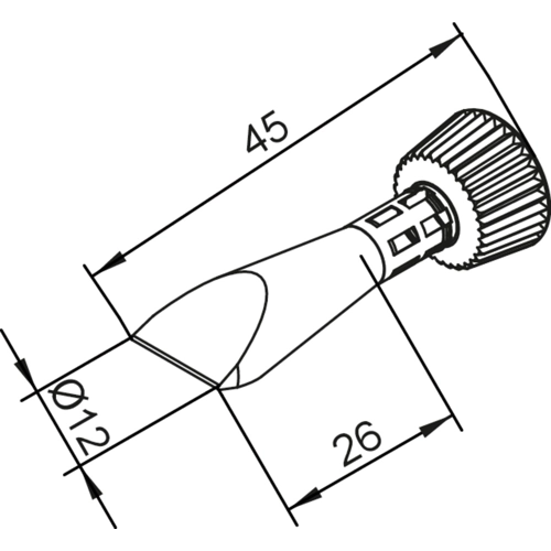 0102CDLF120C/10 Ersa Soldering tips, desoldering tips and hot air nozzles Image 2