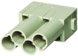 Pin contact insert, 4 pole, unequipped, crimp connection, 09140043041
