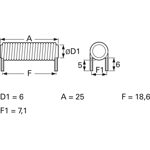 6RCC-6R0M-00 Fastron Fixed Inductors Image 2