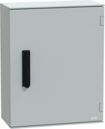Control cabinet, (H x W x D) 530 x 430 x 200 mm, IP66, polyester, light gray, NSYPLM54VG