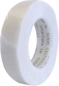 Electronic adhesive tape, 30 x 0.114 mm, polyester, white, 66 m, 51595-30MM