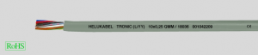 PVC control line TRONIC (LiYY) 10 x 0.25 mm², AWG 24, unshielded, gray