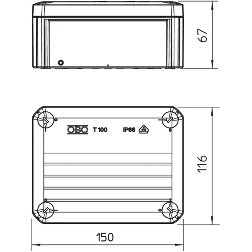 2007255 OBO Bettermann Flush-mounted Boxes, Junction Boxes Image 3