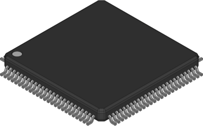 XC9572XL-10TQG100I Xilinx CPLD Image 1