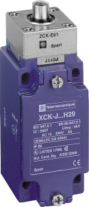 Switch, 2 pole, 1 Form A (N/O) + 1 Form B (N/C), dome plunger, screw connection, IP66, XCKJ161