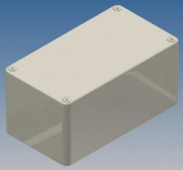Aluminum die cast enclosure, (L x W x H) 114.3 x 63.5 x 54.9 mm, silver, IP54, AL 5.0