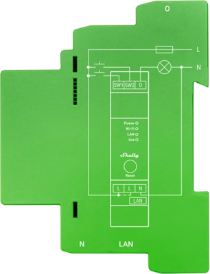 SHELLY PRO DIMMER 1PM Shelly Impulse Switches and Dimmer Image 1