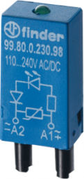 Plug-in module, red, freewheeling diode, 6-24 VDC for switching relay, 99.80.9.024.90
