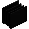 ICK 14 H Fischer Elektronik Heat Sinks