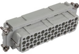 Socket contact insert, H-B 24, 64 pole, crimp connection, with PE contact, 11271000