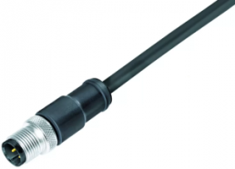 Sensor actuator cable, M12-cable plug, straight to open end, 12 pole, 2 m, PUR, black, 1.5 A, 77 3529 0000 50712-0200