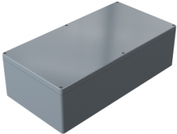 Aluminum enclosure, (L x W x H) 600 x 310 x 181 mm, gray (RAL 7001), IP66, 013160180